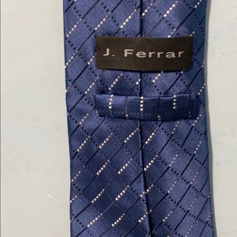 J.Ferrar Blue Tie - Picture 2 of 3